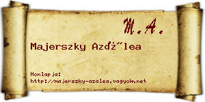 Majerszky Azálea névjegykártya